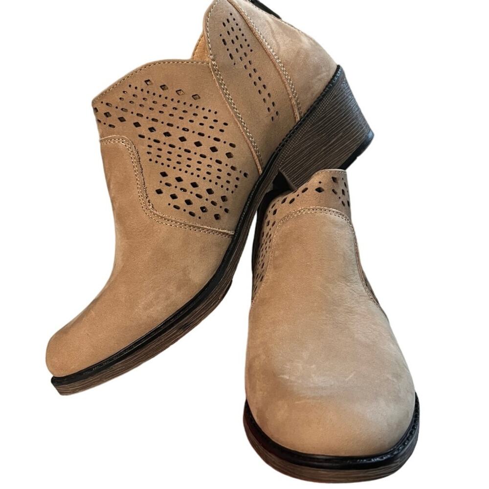 Propet Womens Remy Taupe Ankle Boot SIze 7 1/2 - Picture 7 of 8